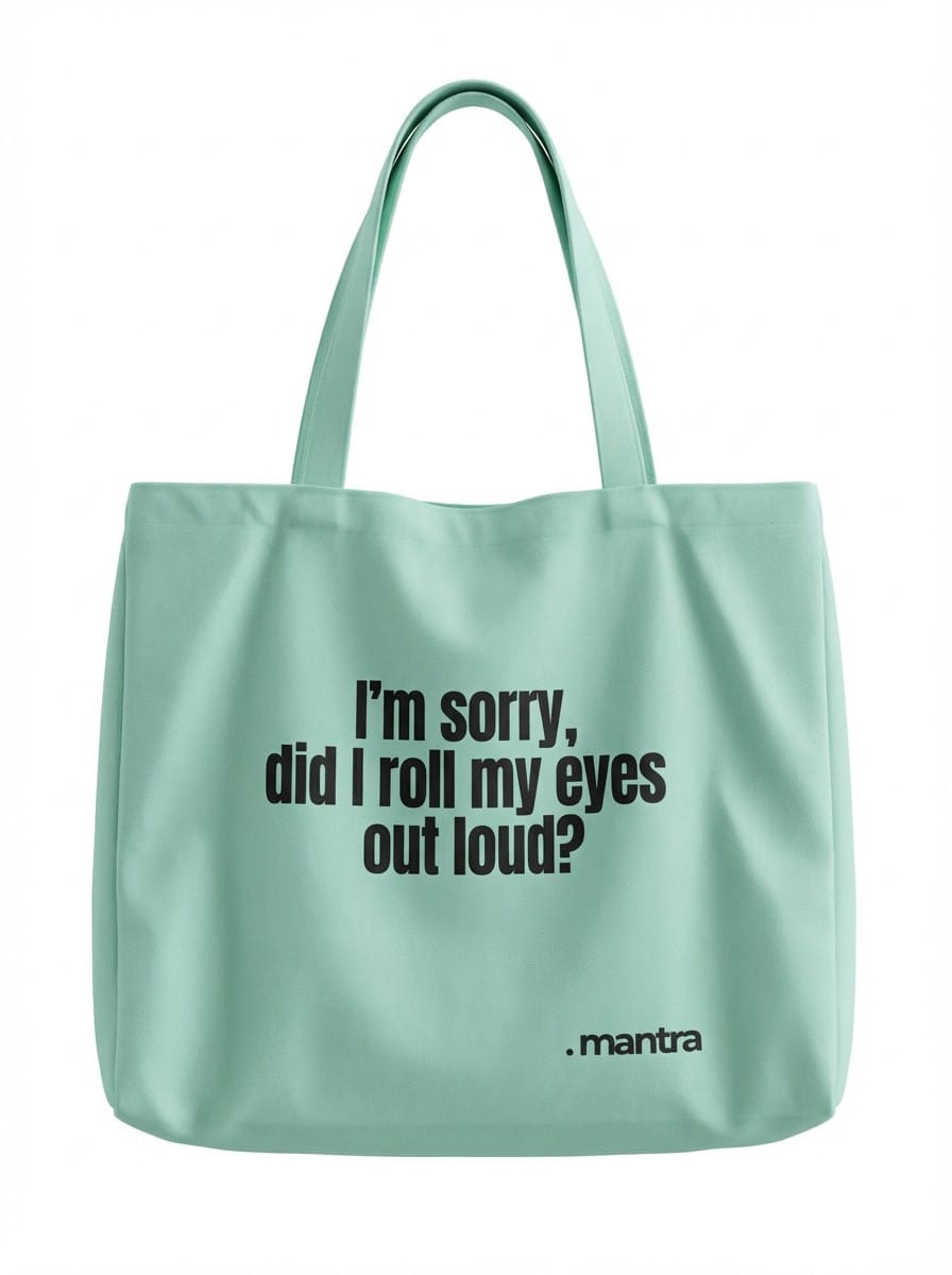 "Out Loud" Canvas Tote