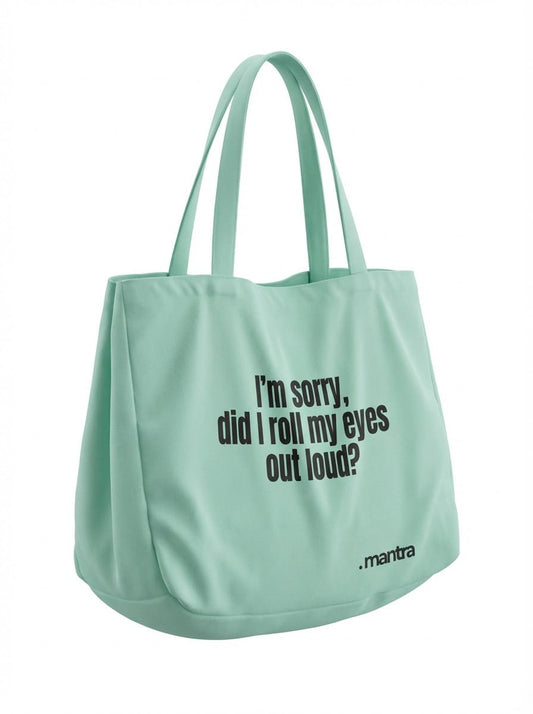 "Out Loud" Canvas Tote